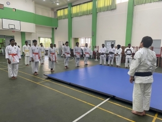 The Karate demo and lecture at Kalaafaanu School in Malé,