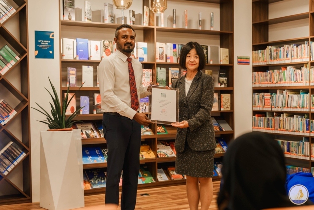 Handover ceremony of 178 books donated by