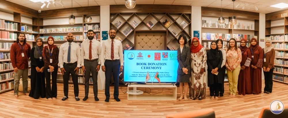 Handover ceremony of 178 books donated by
