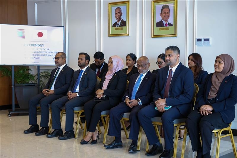 Japan provides Grant Aid of one hundred and fifty-five billion Japanese Yen (1,550,000,000), to the Maldives for the Project for Disaster Resilience Enhancement in the Male’ Island
