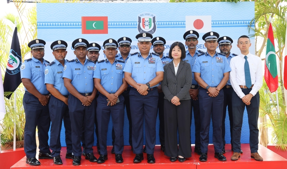 The Government of Japan provides vessels under the Economic and Social Development Program to Maldives Police Service